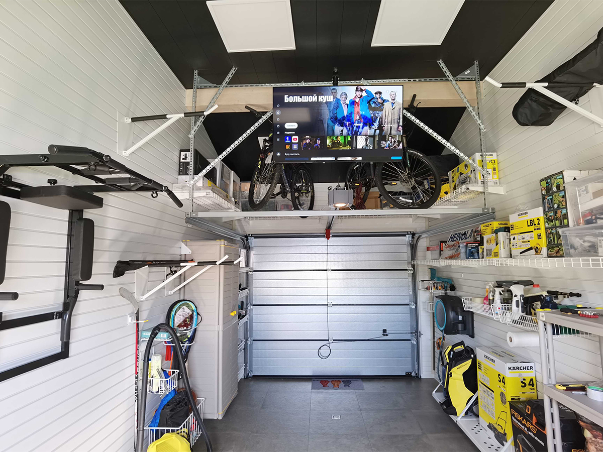 До и после | Обустройство подсобного помещения каркасного гаража